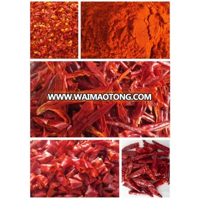 China manufacture and export processed chilli products